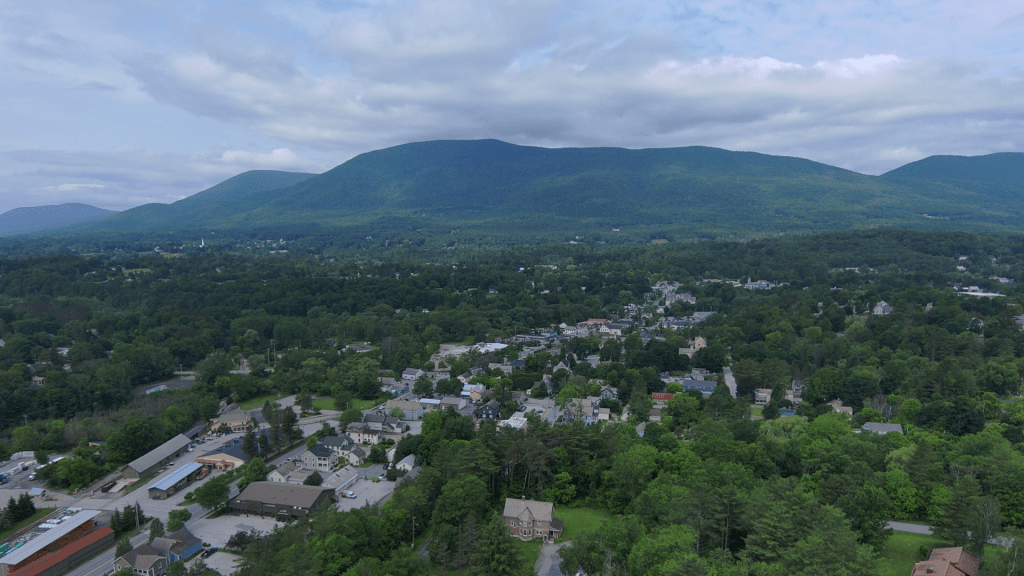 Aerial View of Manchester, VT